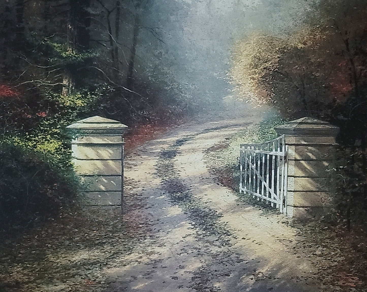 The Autumn Gate – 36″ X 36″ Canvas Wall Mural